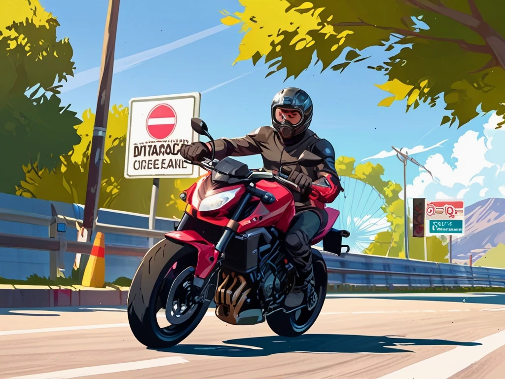 Allievo su motocicletta con istruttore, corso patente A in Italia